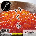 【ふるさと納税】[北海道根室産]いくらだし醤油漬け75g×4P(計300g) B-44001