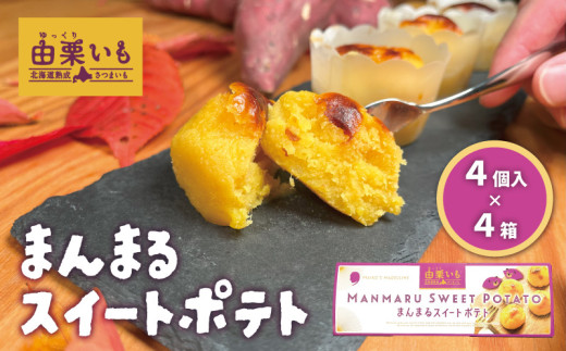 由栗いも使用「まんまるスイートポテト」4個入×4箱　E040