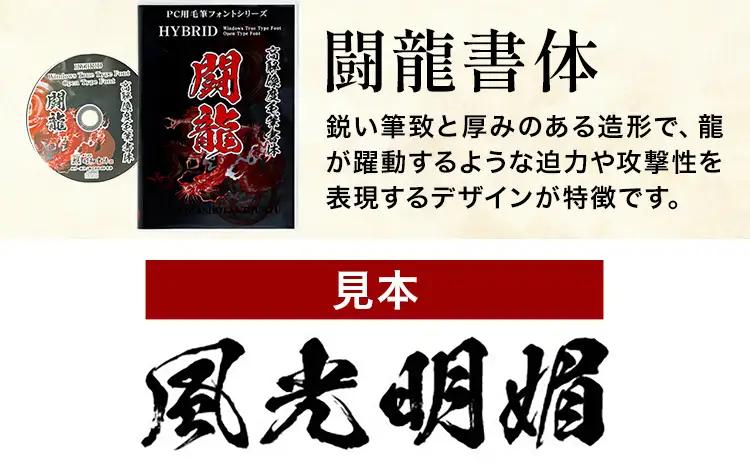 高解像度書体 闘龍書体 《30日以内に出荷予定(土日祝除く)》