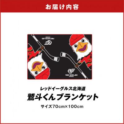 ふるさと納税 苫小牧市 レッドイーグルス北海道の鷲斗くんブランケット　1枚 |  | 03