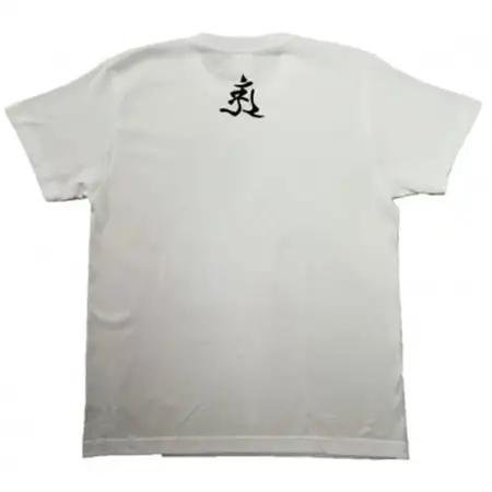 手描きTシャツ 仏画 普賢菩薩 白 (半袖 Lサイズ)【1615106】