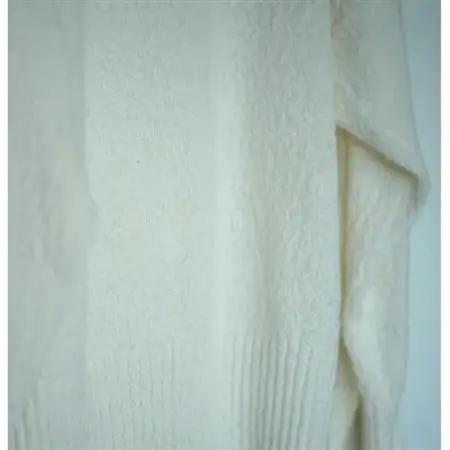【ezu】monochrome sweater white /コットン100%◆高級◆白◆Mサイズ【1720355】