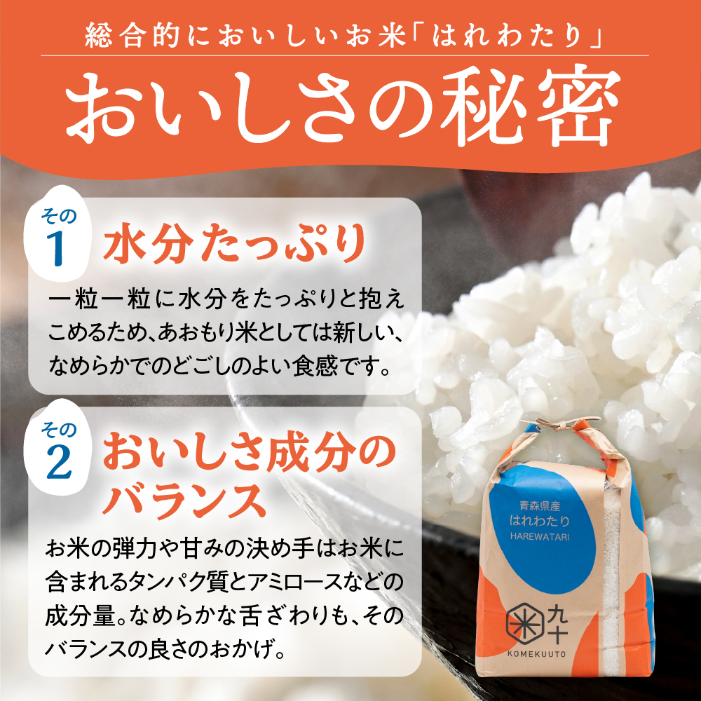【令和7年産】 米 10kg はれわたり 青森県産 (精米・5kg×2)