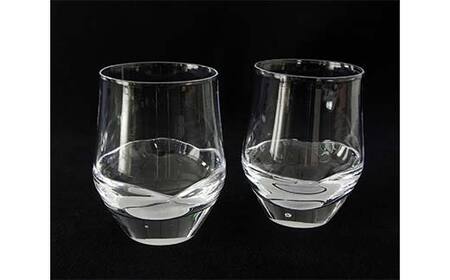 【ギフト用】＜ガラス作家 西川 慎＞ペアグラス「水辺のグラス」 吹きガラス 硝子 ガラス ペアグラス ペア コップ 西川慎 贈り物 ギフト F6L-103