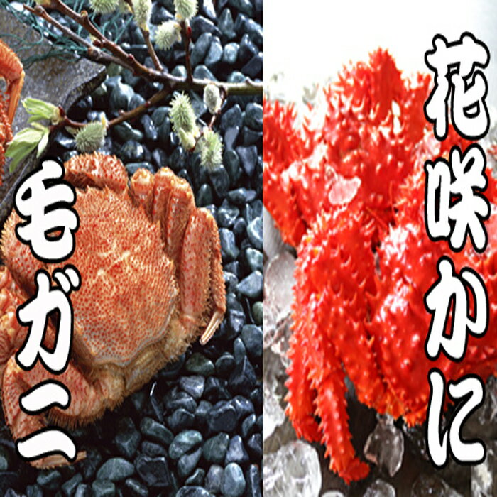 【ふるさと納税】 毛かに・花咲かにセット 花咲がに 花咲 花咲ガニ 花咲蟹 毛がに 毛蟹 けがに ケガニ かに カニ 蟹 お取り寄せ グルメ 海鮮 北海道 根室市 ふるさと納税 D-36037