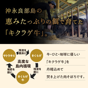 きくらげ牛 の 肉そぼろ 100g × 2セット C037-004 惣菜 総菜 肉 牛肉 黒毛和牛 沖永良部 ごはん 白ごはん ふりかけ 逸品 生姜 醤油 甘い ランチ 要（かなめ）ファーム ふるさと