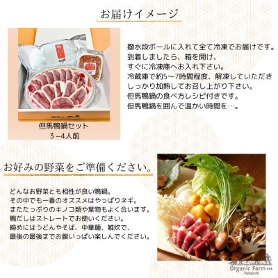 【但馬鴨】鴨鍋セット3~4人前【配送不可地域:離島】