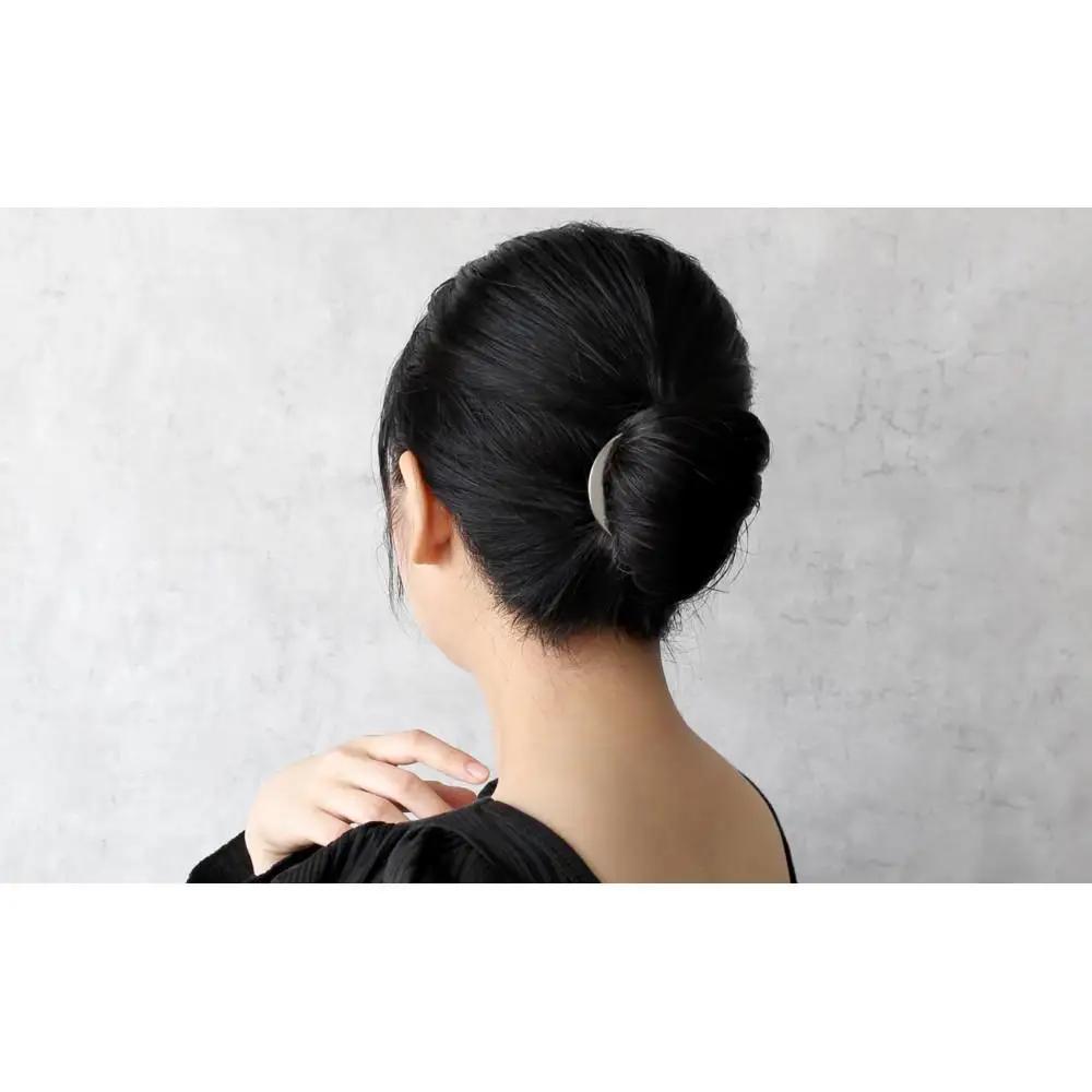 【女性のアイデア×職人技】ステンレス製かんざし「Arc Liner / Silver」
