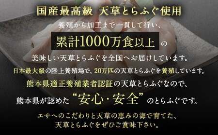 【令和8年度熊本地震復興支援】【ミシュラン星付きのプロが愛用】【着日指定不可】【数量限定】【白子付】大皿使用 国産最高級！天草とらふぐコース（3～4人前）【2026年12月下旬-2027年3月下旬発送