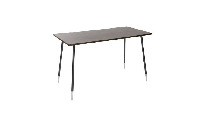 【＆FREL】ワークテーブル 天板（ウォールナット）脚/フレーム（ブラック）幅90　奥行45　高さ72【メタリックゴールド】※離島への配送不可