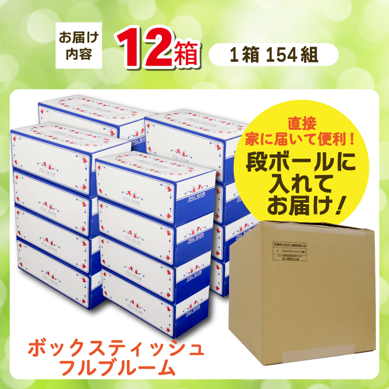 ティッシュ ペーパー ボックス 12箱  柔らかめ  花粉症 日用品 消耗品 防災 備蓄 生活用品  沼津