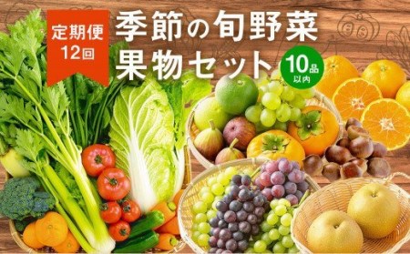 E16 【定期便12回】 季節の 旬野菜 ・ 果物 セット 詰め合わせ