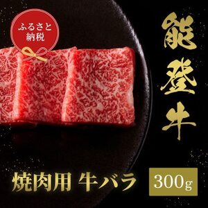 【和牛セレブ】能登牛 牛バラ 焼肉 300g【配送不可地域：離島】【1556782】