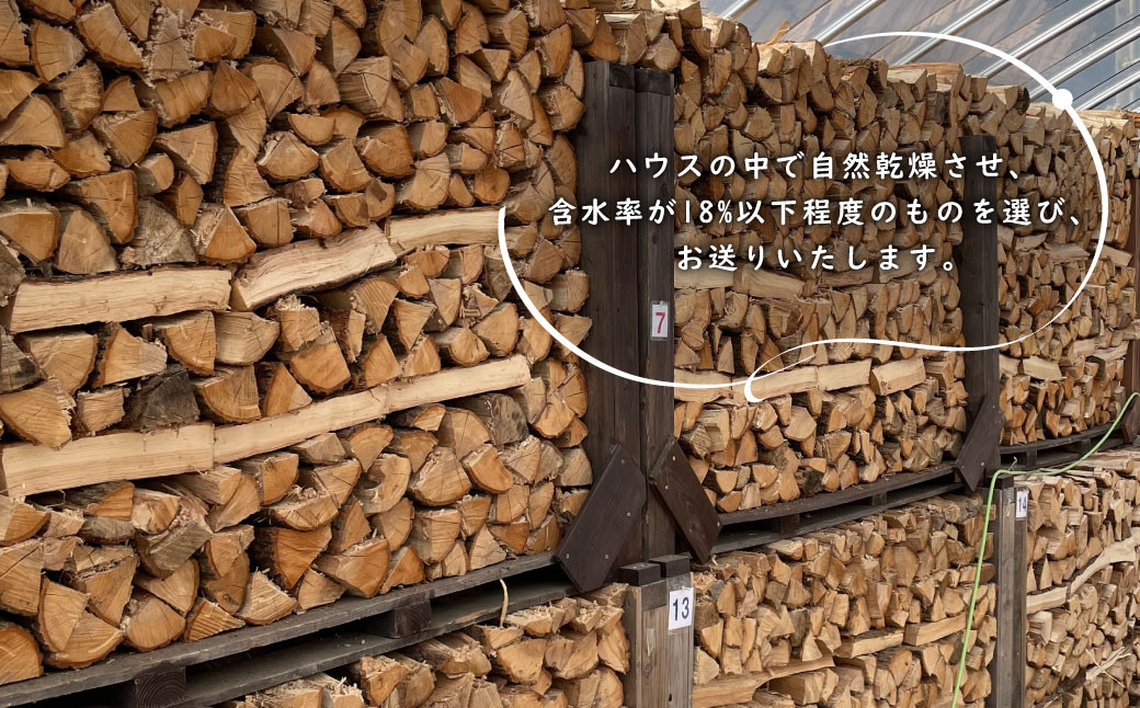 大分県産 竹田ん薪 クヌギ 13〜15? 1箱 まき