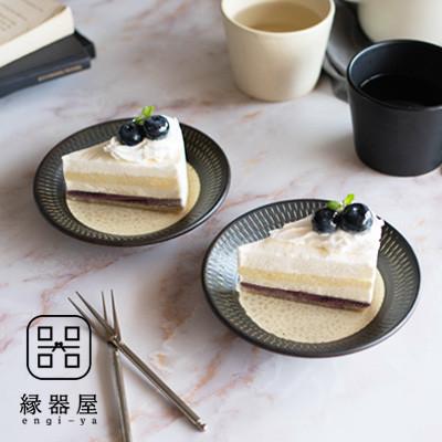 ふるさと納税 東峰村 小石原焼 カネハ窯 飛び鉋プレートセット【小】(茶マット)