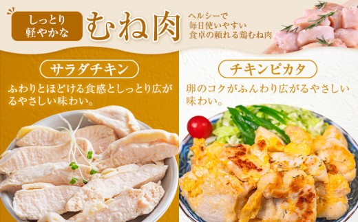 【3ヶ月定期便】 鹿児島県産 鶏肉 むね肉 3kg《お申込み翌月から出荷》鹿児島県 さつま町 送料無料 鶏 鳥 もも 肉 小分け セット 国産 冷凍 大容量 カット