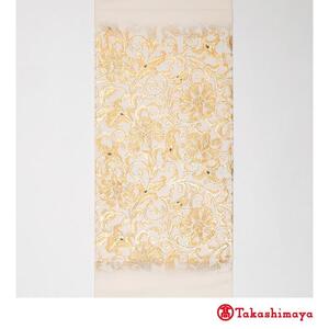 【龍村美術織物】龍村錦帯 袋帯 彫篭唐花文 白【高島屋選定品】