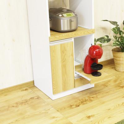 ふるさと納税 大川市 幅48cm レンジ台 扉式 ナチュラル色 |  | 01