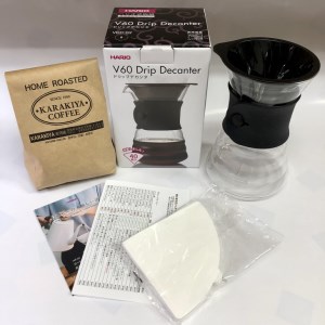 本格コーヒーが味わえる「オリジナルブレンド300g(粉）とハリオV60ドリップデカンタ」のセット ｜HARIO ハリオ コーヒー _AK30