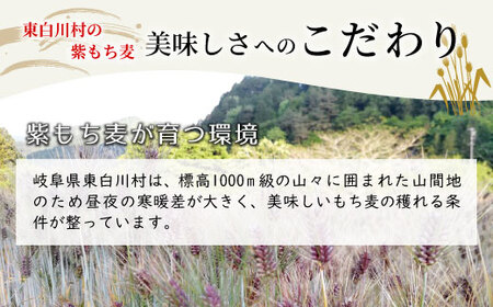 【令和7年度産】 東白川村産 紫もち麦 ダイシモチ 900g お米 こめ もち麦 雑穀 精米 ご飯 お取り寄せ