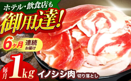 【6回定期便】猪肉切り落とし1kg(ぼたん鍋・煮込料理・野菜炒め用等)[OAJ020]猪肉ジビエ猪肉ジビエ猪肉ジビエ猪肉ジビエ猪肉ジビエ猪肉ジビエ