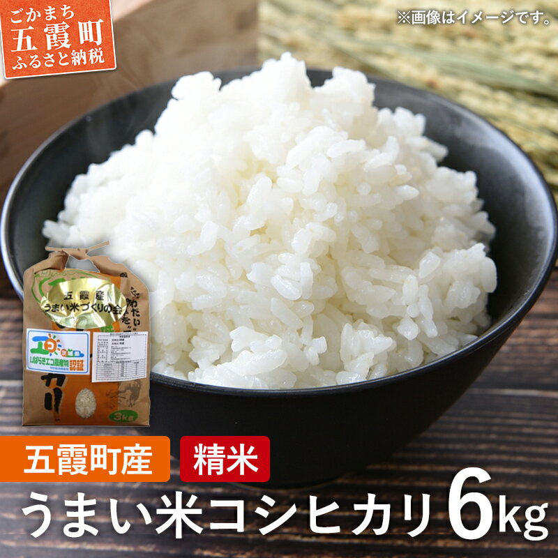 【ふるさと納税】五霞町産うまい米コシヒカリ（精米）6kg ／ 令和7年産 お米 白米 こしひかり 茨城県【価格改定】
