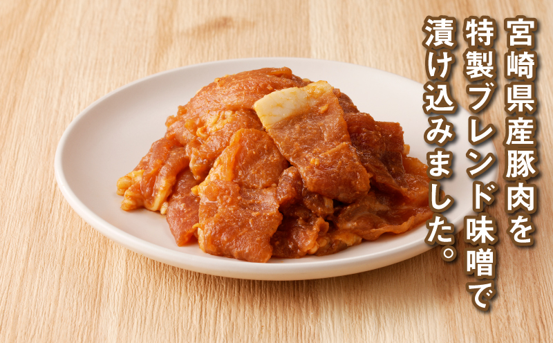 簡単調理 宮崎県産豚肉のみそ豚 小分け 6kg(300g×20P)_K16_0145_2