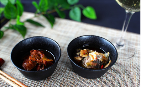 熊野の天魚（山椒醤油味・バジルアヒージョ味）2缶セット / あまご アマゴ 缶詰 魚 おかず おつまみ 保存食 和歌山県 田辺市 熊野本宮大社 【ymr003】