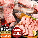 【ふるさと納税】＜選べる定期便＞くまもと黒毛和牛 ロース 焼肉 1回400g 計800g～4.8kg 焼肉用 牛肉 肉 お肉 BBQ バーベキュー 焼き肉 和牛 国産 九州 冷凍 熊本県 西原村 送料無料