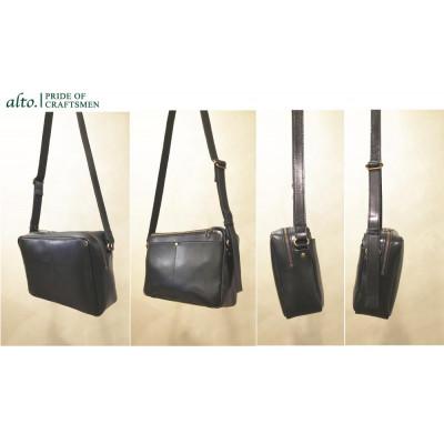 ふるさと納税 神戸市 【alto.】BOX型ショルダーバッグ(ブラック) |  | 01