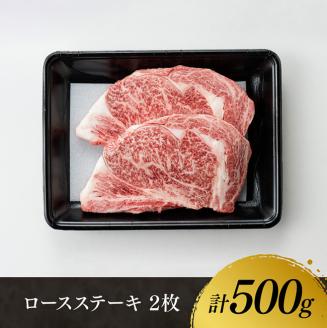 宮崎牛ロースステーキ2枚500g　牛肉 宮崎牛 黒毛和牛 焼肉[E11106]