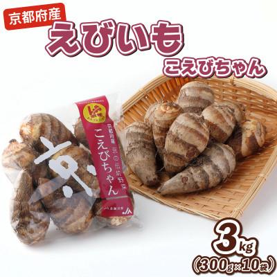ふるさと納税 京都府 えびいも(こえびちゃん)300g × 10袋 計3kg 京野菜 小分け 煮物・コロッケ・天ぷら等に