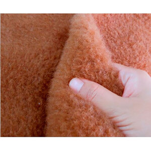 ＜ダブル＞洗える贅沢キャメルファー敷毛布　140×205cm　ベージュ　CH-140