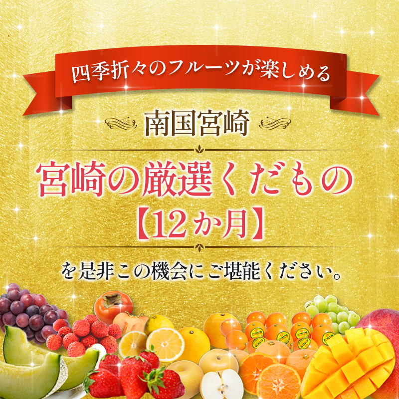 青果店チョイス！くだもの定期便Vol.4（全12回）国産 フルーツ 果物 1年間 毎月お届け 産地直送【F147-2608】_イメージ5