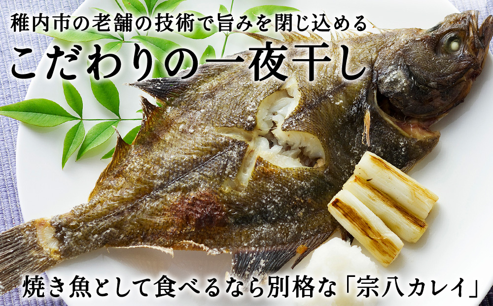 【北海道 の 居酒屋 気分!】一夜干し 宗八 カレイ 4パックセット