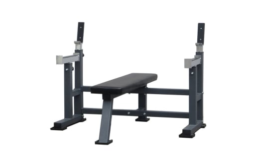 【ホワイト】ALBATROSS HS1513  ベンチプレス ベンチ (セイフティスタンド付)｜トレーニング フィットネス 器具 筋トレ スポーツ 運動 ダイエット ※北海道・沖縄・離島への配送不可