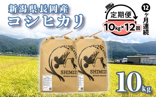 
                  N5-10ZB【12ヶ月連続お届け】新潟県長岡産コシヒカリ10kg
                