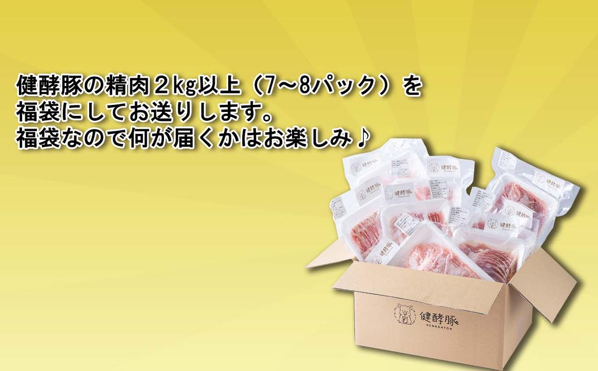 ＜ 定期便 12回 ＞ 北海道産 健酵豚 お楽しみ 福袋 （ 精肉 