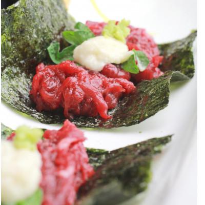 ふるさと納税 益城町 鮮馬刺し桜ユッケ10食セット(益城町) |  | 02