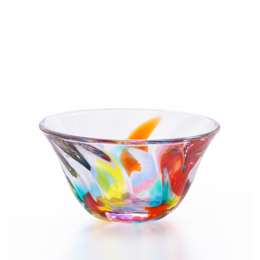 ＜津軽びいどろ＞ねぶたあかり 盃 iro