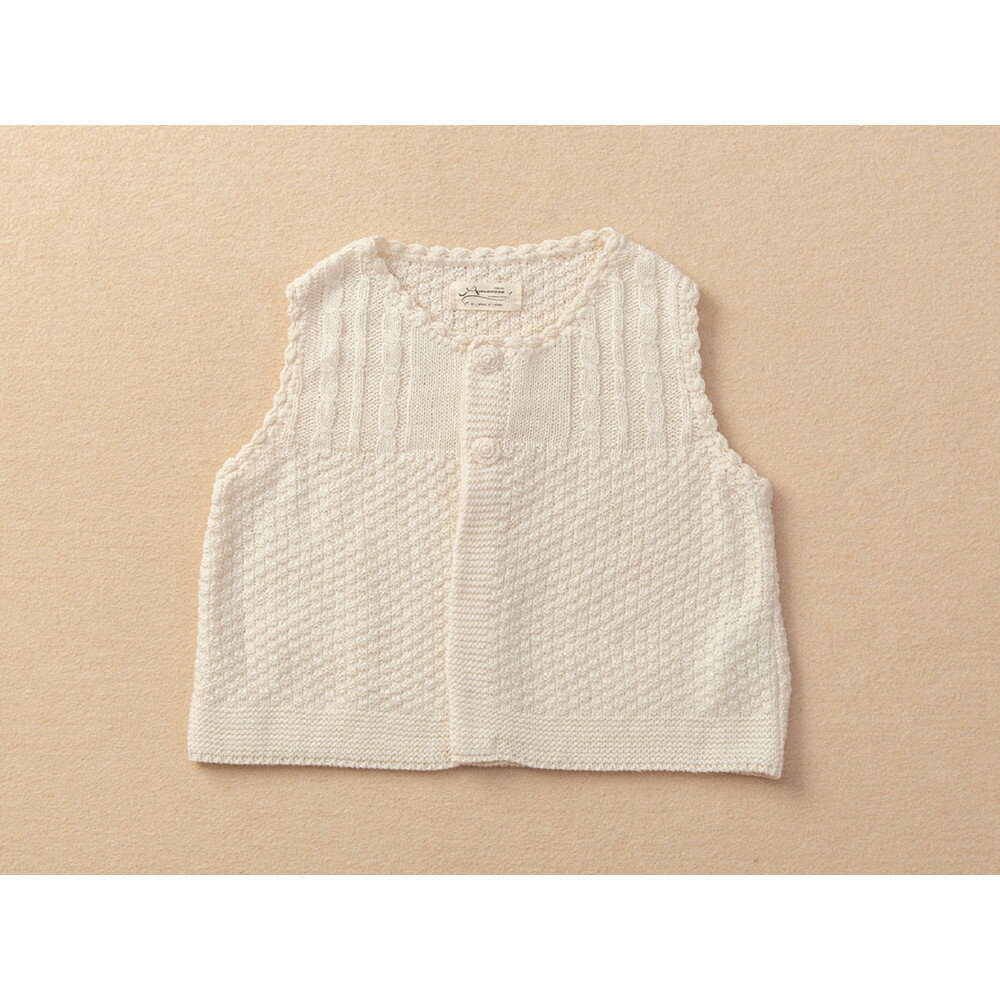 【ふるさと納税】ニットベスト/ボタンTAK104 | ベビー 日用品 人気 おすすめ 送料無料