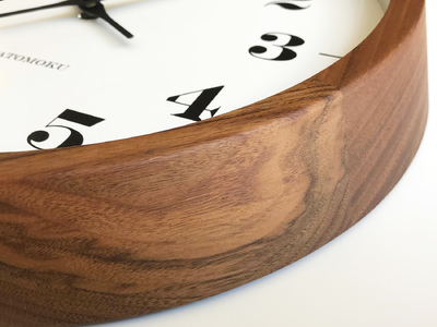 KATOMOKU Muku clock≪km-98≫木製掛け時計【C-54】