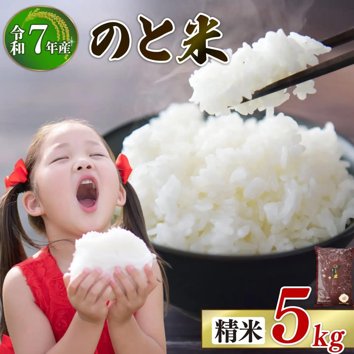 【令和7年産】特別栽培米のと米 こしひかり 白米 5kg [HN001_N3] 