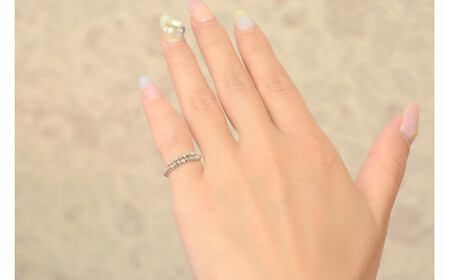 リング K18 ホワイトゴールド ミラーボール フリーリング Mサイズ [シエロ 山梨県 中央市 21470793] アクセサリー ジュエリー アクセ 指輪 ゴールド 18金 シンプル レディース お