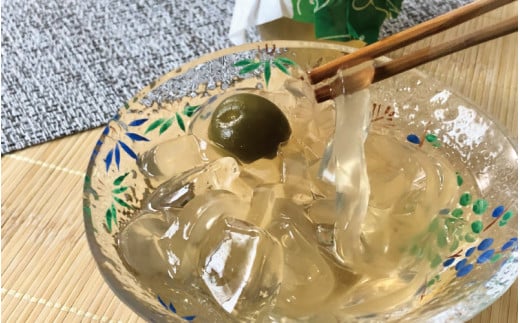 梅葛紀里 6個入 夏季限定！梅もそのまま食べれます / 夏の風物詩 葛切り くずきり 和菓子【fks114A】