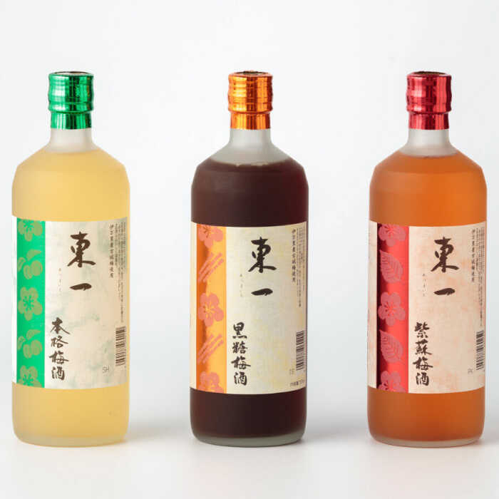 【ふるさと納税】東一（本格梅酒・黒糖梅酒・紫蘇梅酒）720ml×3本 / 梅酒 食前酒 食後酒 / 佐賀県 / 有限会社嬉野酒店 [41AIAA007]
