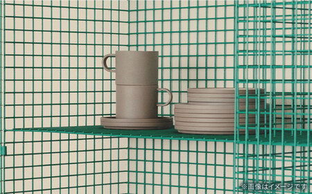 【波佐見焼 HASAMI PORCELAIN】プレート マグカップ Dark Gray 4点セット【東京西海】[DD247]