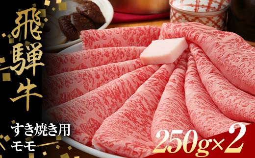 飛騨牛 すきやき用 モモ肉 250g×2 赤身 鍋 スライス肉 F4N-1638