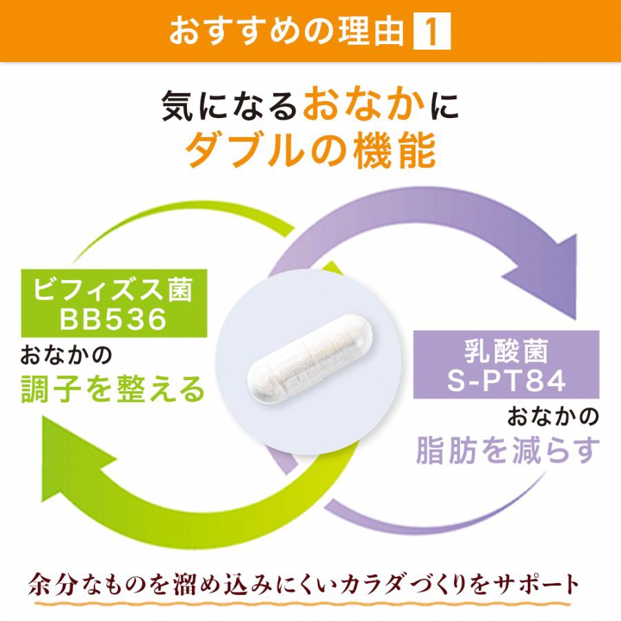 サントリー 公式 ラクフィット 30粒入(約30日分) 乳酸菌 ビフィズス菌 BB536 S-PT84 サプリメント サプリ サントリーウエルネス (2010)