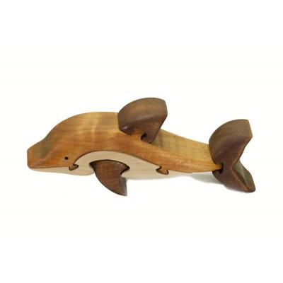 ふるさと納税 河内長野市 イルカの木製パズル 知育玩具 |  | 02